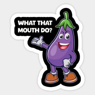 The Eggplant Sticker